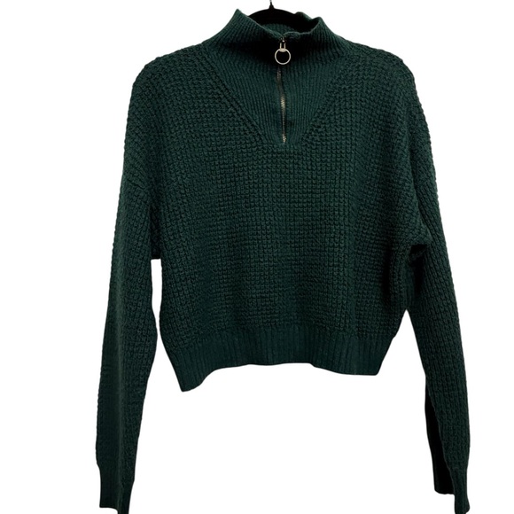 American Eagle Outfitters Teal Knit Sweater - Picture 3 of 6